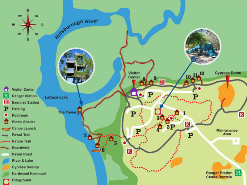 Lettuce Lake Park Map Touring Central Florida