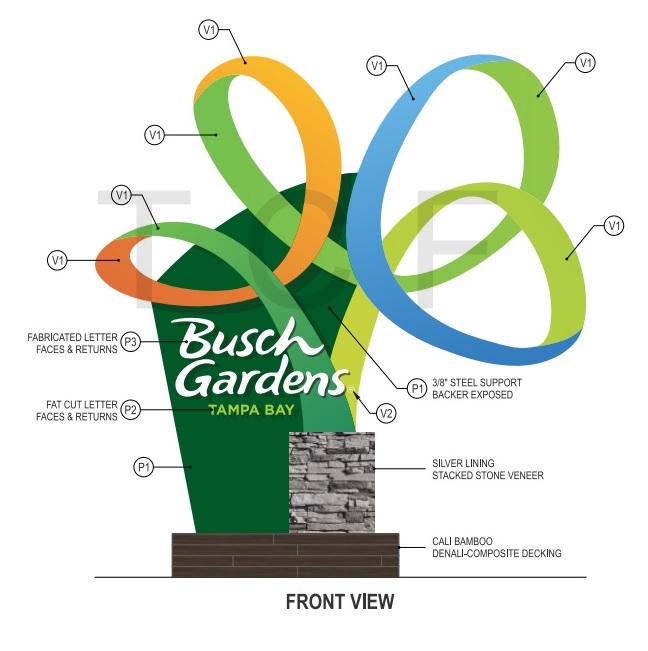 Busch Gardens Tampa New Entrance Signage Design 2019 001