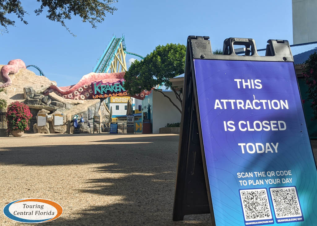 Seaworld Orlando Kraken Weekday Closure October 2020 Touring Central Florida