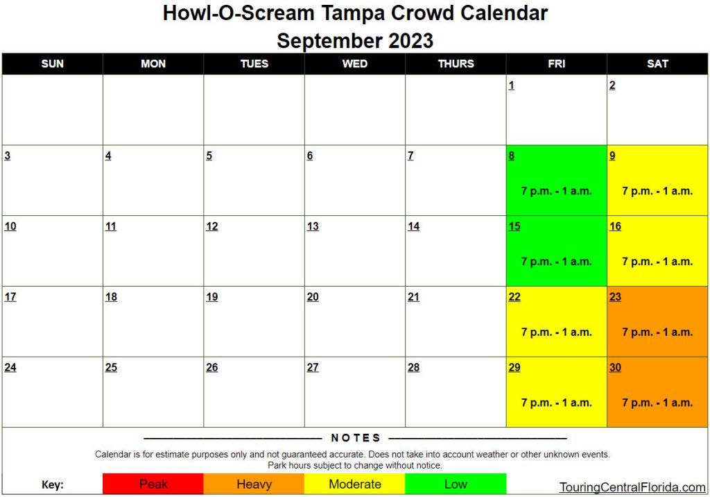 Busch Gardens Tampa Crowd Calendar March 2025 